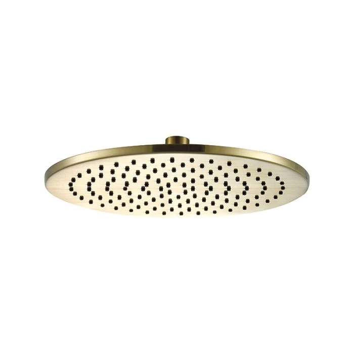 VOS 250mm Round Shower Head Brass