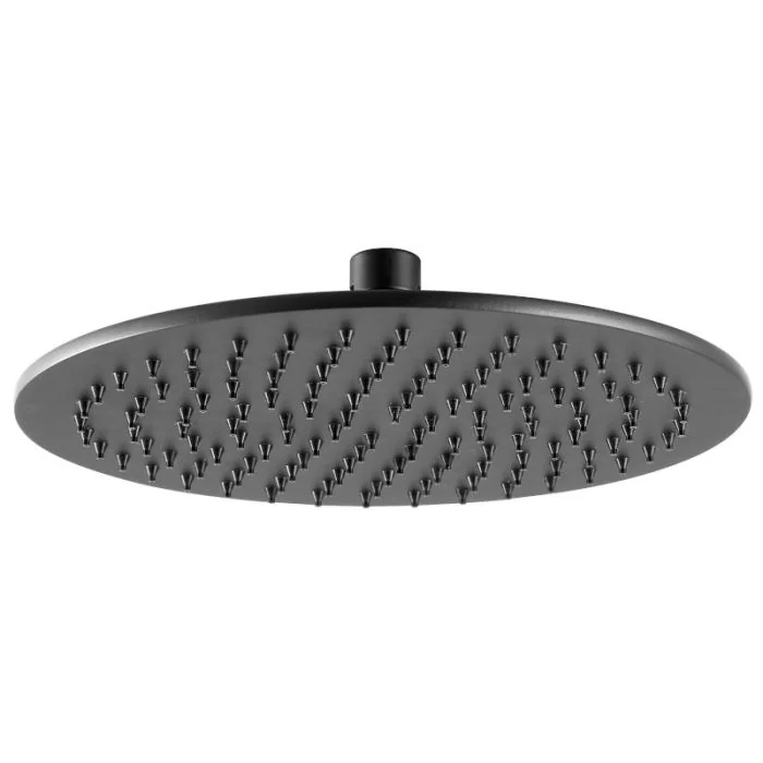VOS 300mm Round Shower Head Matt Black