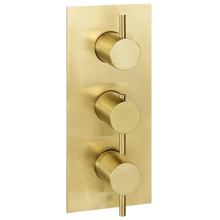 VOS 3 Lever 3 Way Vertical Shower Valve Brass