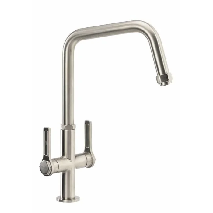 Hex Mono Sink Mixer Brushed Nickel