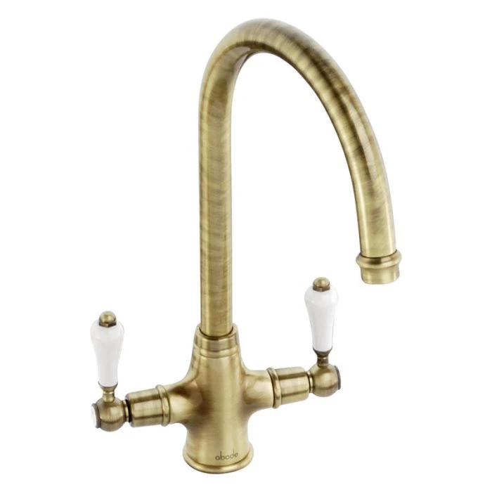 Ludlow Monobloc Kitchen Mixer Tap Antique Bronze