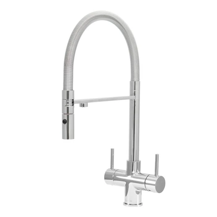 Aquila 2 Lever Mixer And Cold Filter Tap Chrome