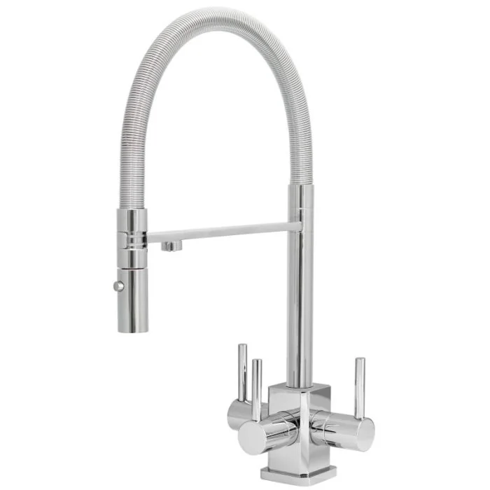 Aquila SQ 3 Lever Mixer Cold Filter Tap Chrome