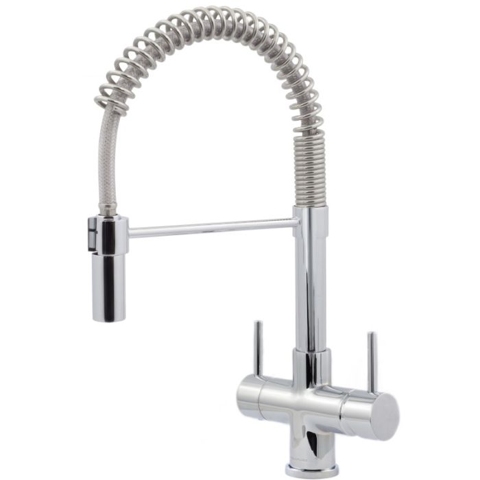 Milano 2 Lever Mixer And Cold Filter Tap Chrome
