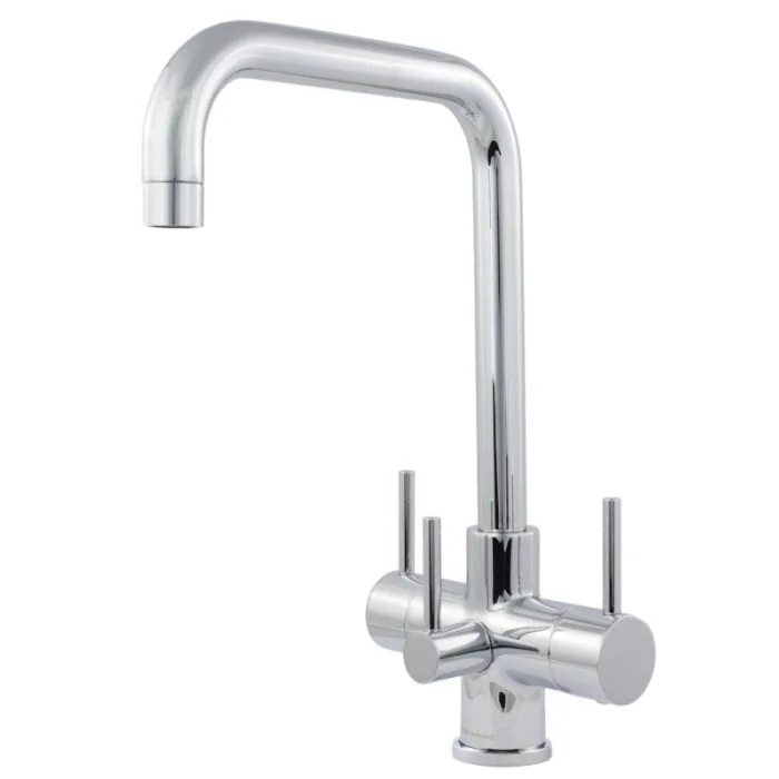 Monza 3 Lever Mixer And Cold Filter Tap Chrome