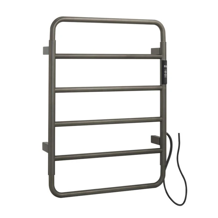 Aero 640 Electric Towel Rail Brushed Black