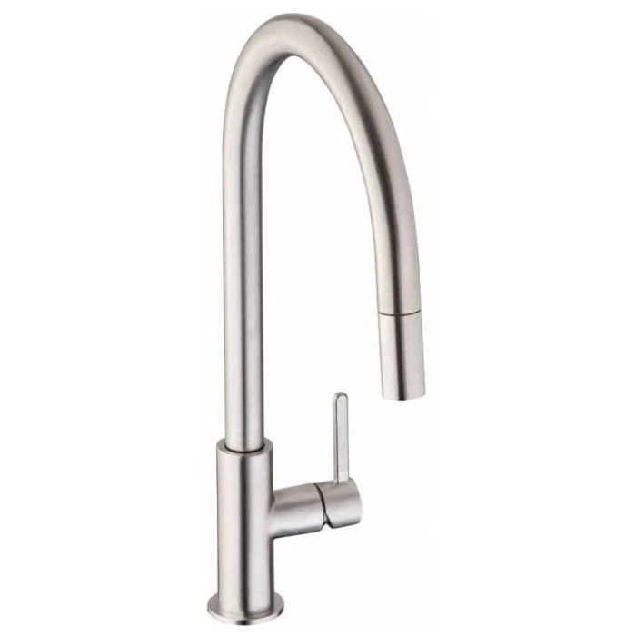 Althia Monobloc Sink Mixer with Pull Out Spray Brushed Nickel