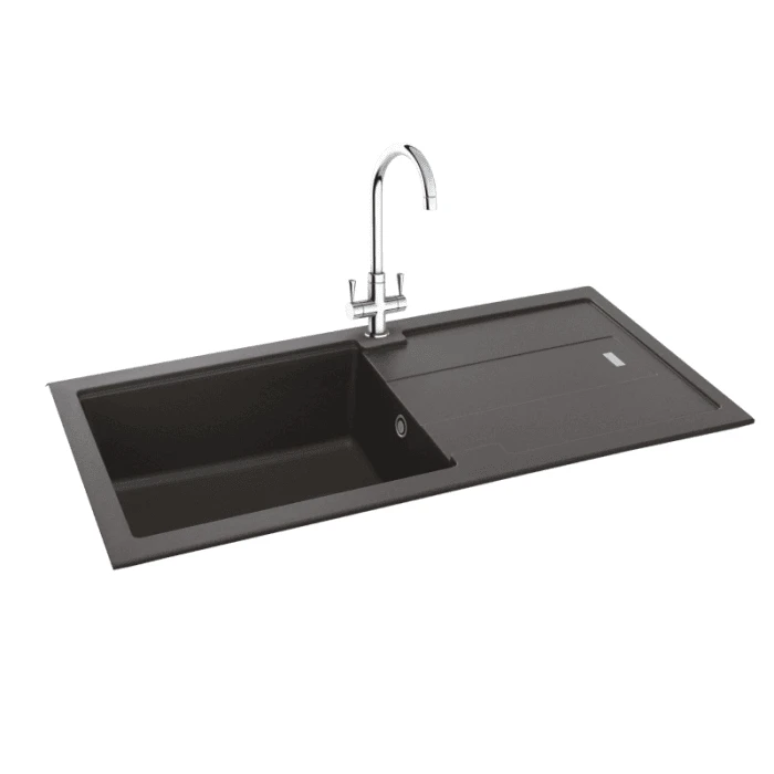 Carron Phoenix Bali 105 1 Bowl Inset Sink Onyx
