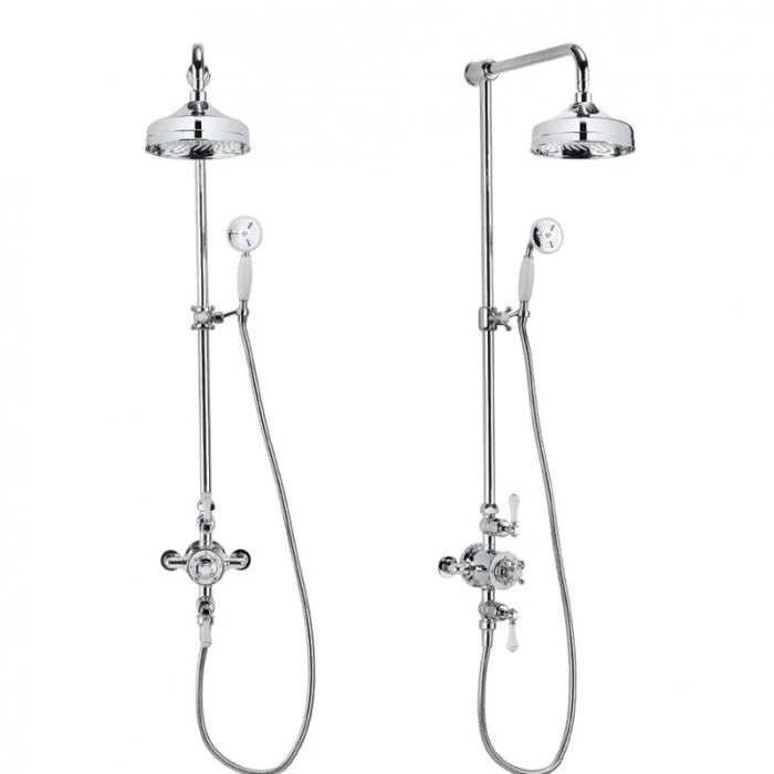 Belgravia Shower with 200mm Head and Handset on Slider Bracket