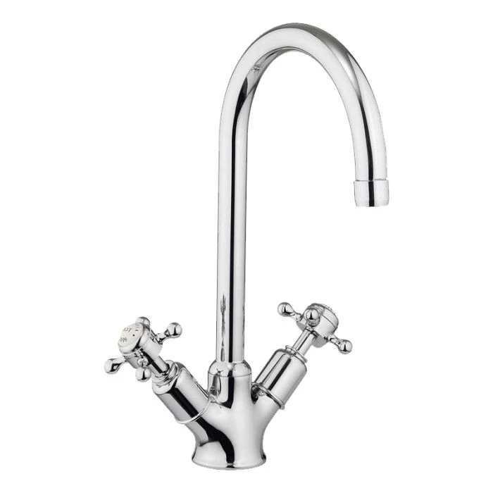 Crosswater Belgravia Crosshead Two Handle Kitchen Mixer BL711DC