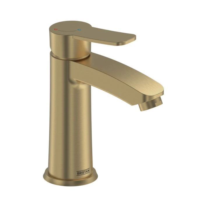 Appeal Basin Mixer with Clicker Waste Brushed Brass