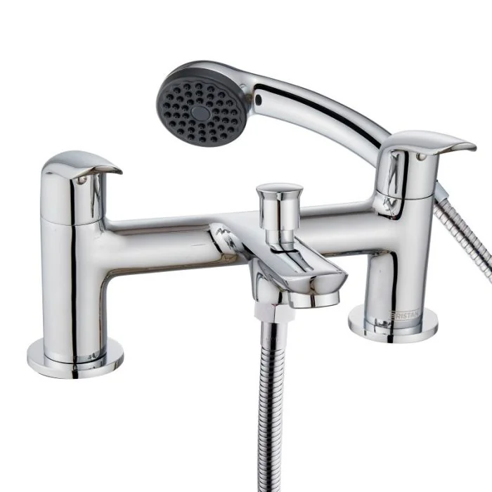 Essentials Aster Deck Bath Shower Mixer Chrome