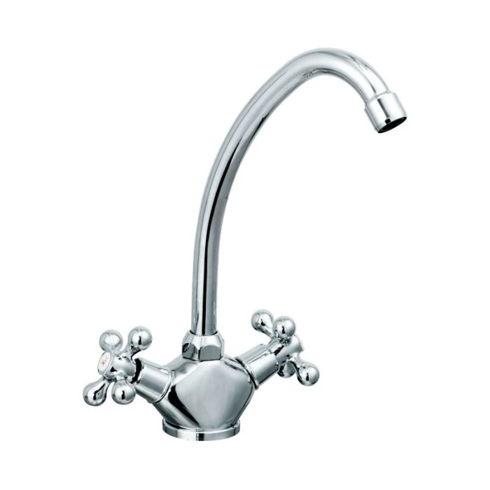 Essentials Mandolin Twin Handle Sink Mixer Chrome
