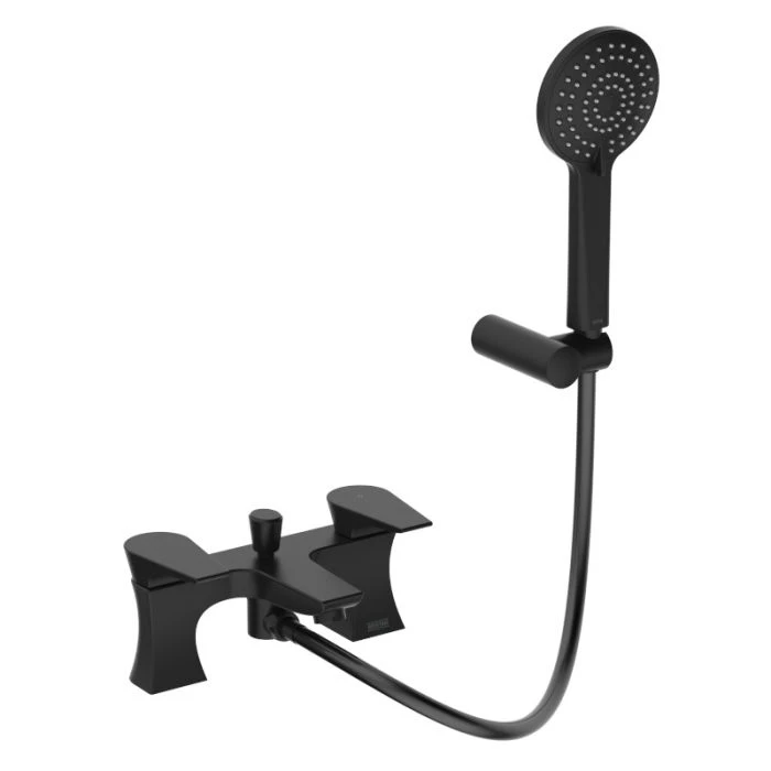 Hourglass Bath Shower Mixer Matt Black
