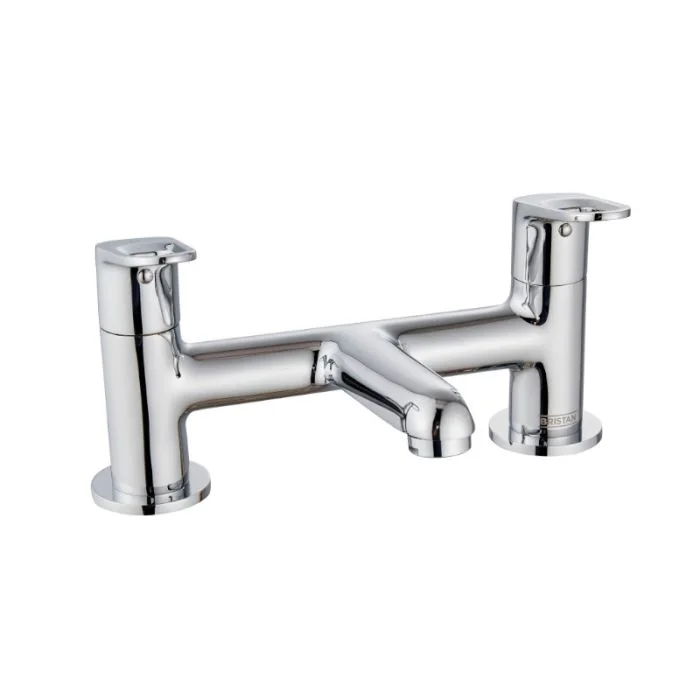 Essentials Iris Deck Bath Filler Chrome