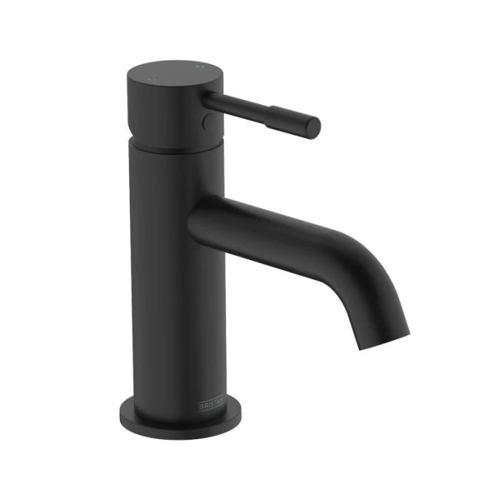 Mila Basin Mixer with Clicker Waste Matt Black