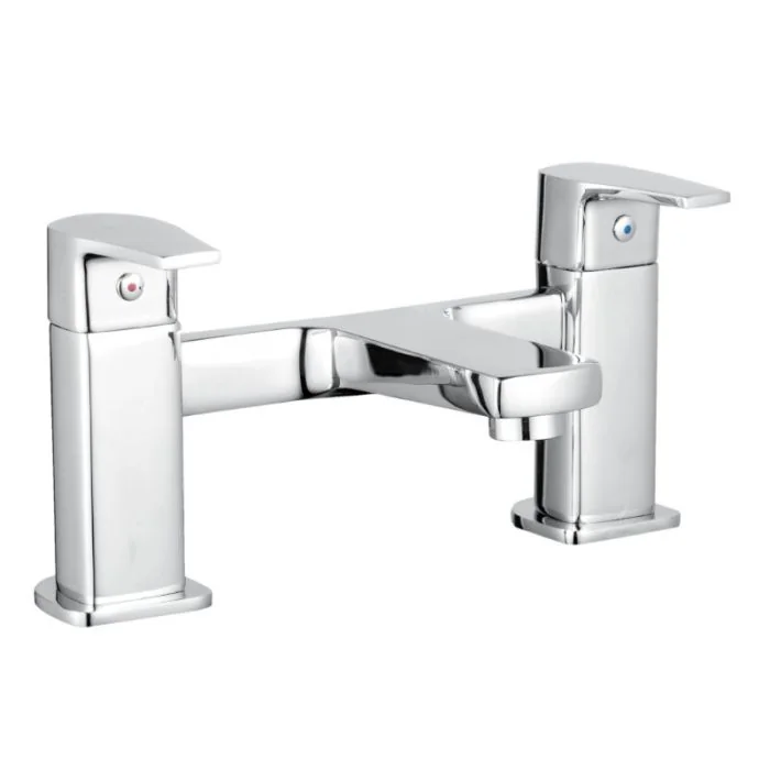 Essentials Niva Deck Bath Filler Chrome