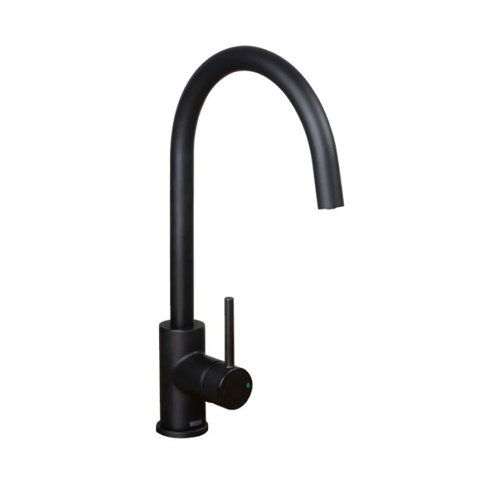 Pistachio Kitchen Sink Mixer Matt Black