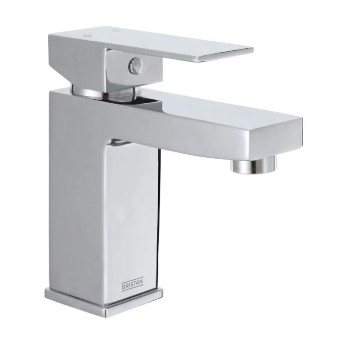 Qubo Basin Mixer with Clicker Waste Chrome