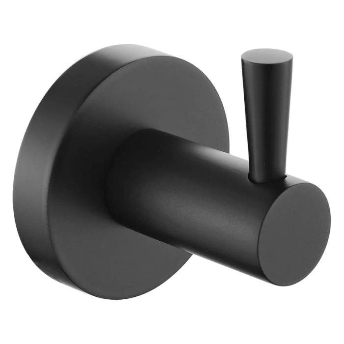 Round Robe Hook Matt Black