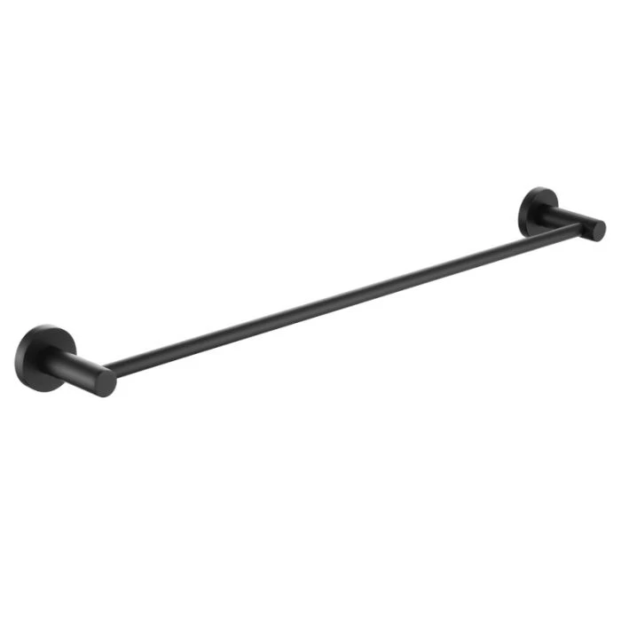 Round Towel Rail in Matt Black