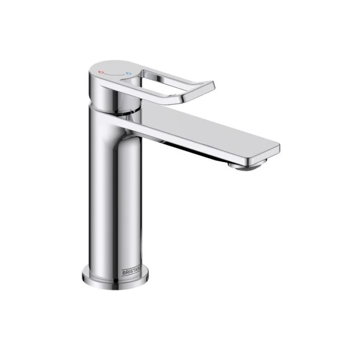 Saffron Basin Mixer with Clicker Waste Chrome