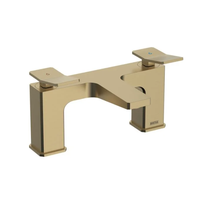 Tangram Bath Filler Brushed Brass