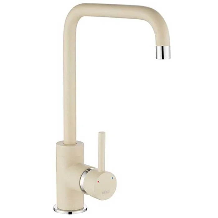 Cascata Square Spout Sink Mixer Champagne