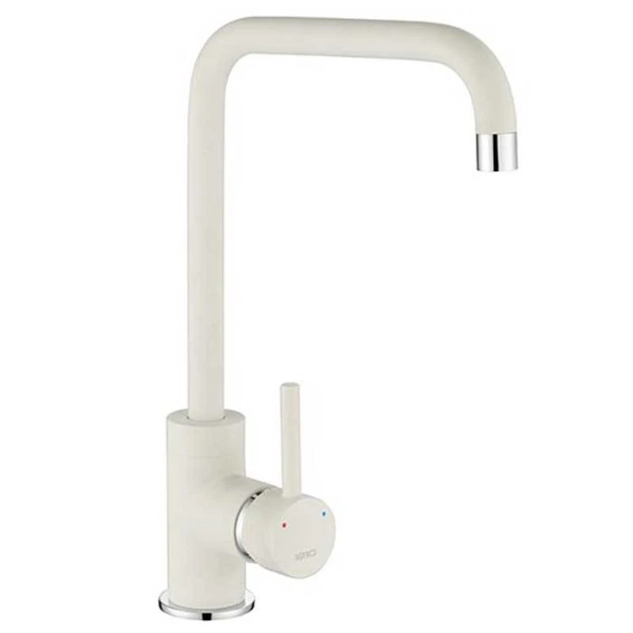 Cascata Square Spout Sink Mixer White