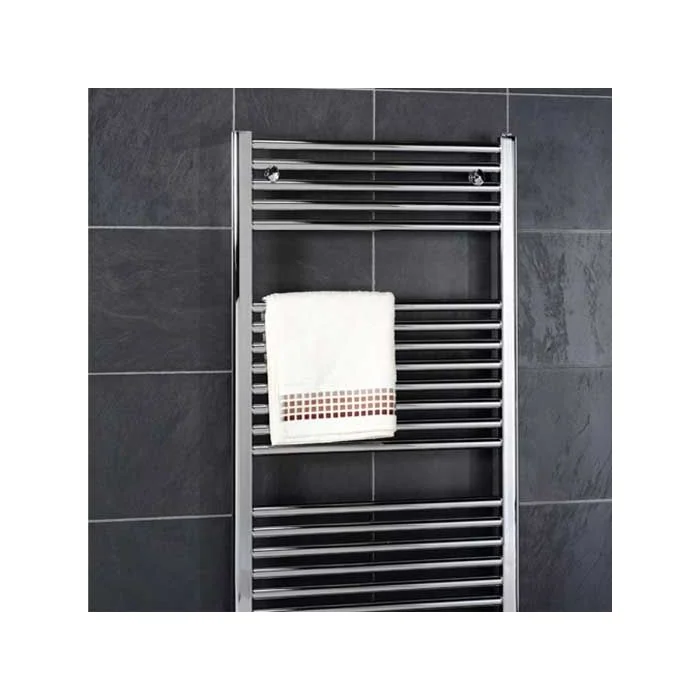 Design Flat 400 x 800 Chrome Towel Rail