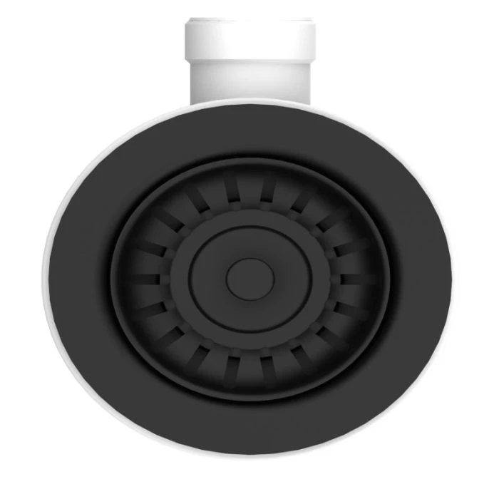 90mm Strainer Waste Matt Black