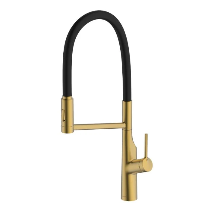 Alasia Professional Sink Mixer Brushed Brass