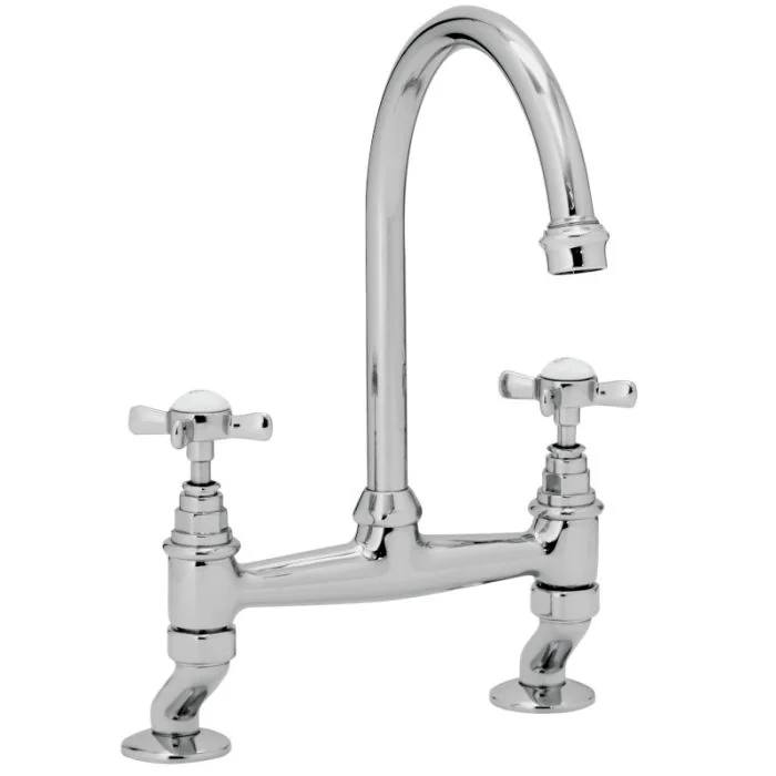 Cottage Bridge Sink Mixer Chrome