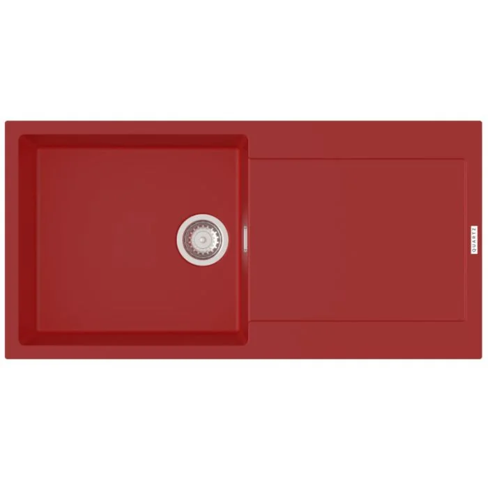 Carina 1 Large Bowl Inset Sink Poppy Red
