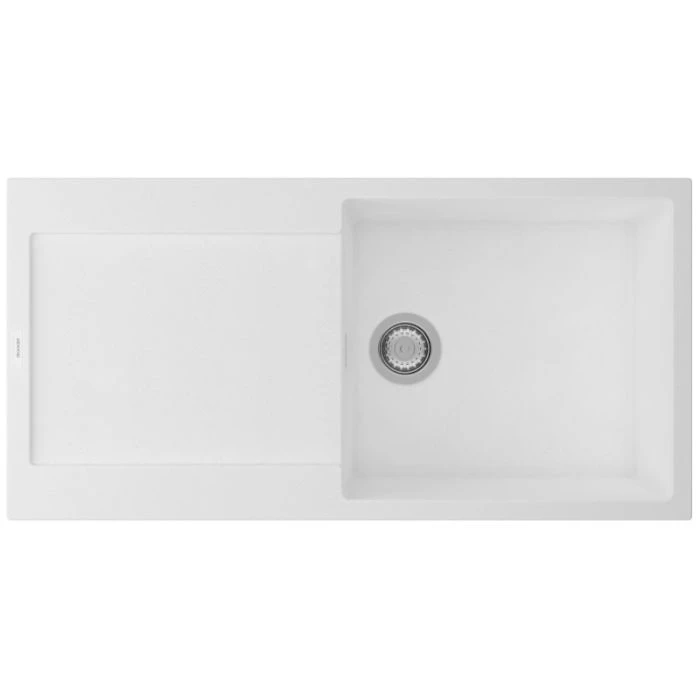 Carina 1 Large Bowl Inset Sink Polar White