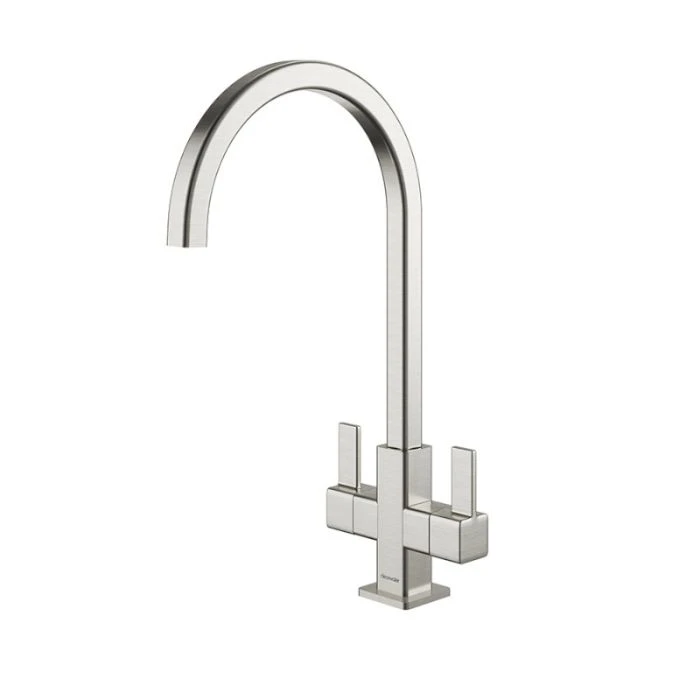 Cherika J Spout Kitchen Sink Mixer Brushed Nickel