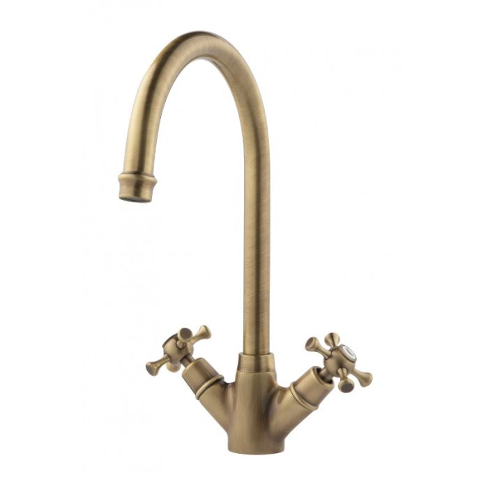 Cottage Mono Sink Mixer Brushed Bronze