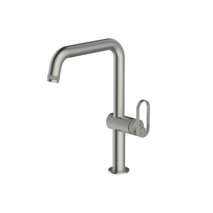 Juno Monobloc Mixer Kitchen Tap Brushed Nickel