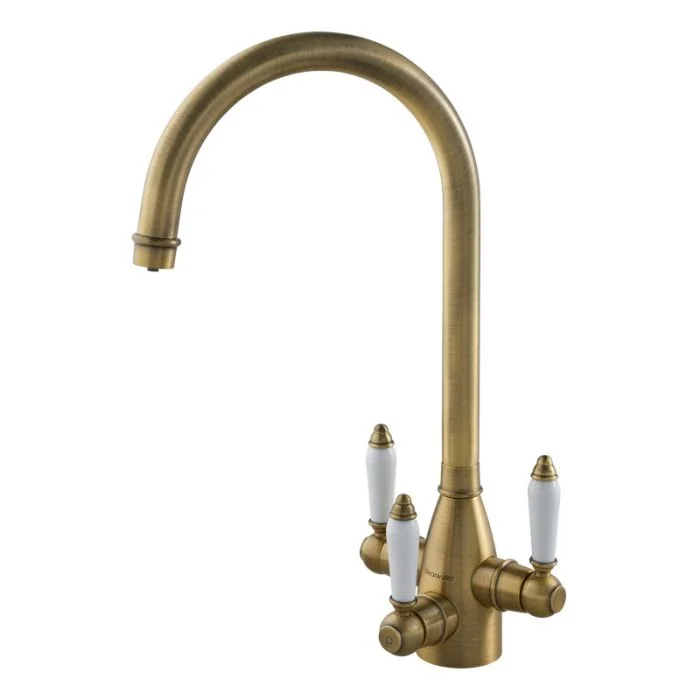 Krypton Tri-Spa Filter Tap with Swivel Spout Brushed Bronze