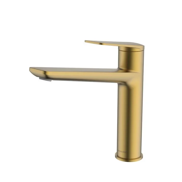 Levant Top Lever Sink Mixer Brushed Brass