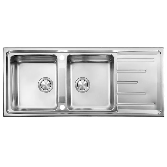 Monza Double Bowl Kitchen Sink Stainless Steel