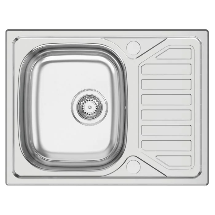 Okio 1 Bowl Small Drainer Kitchen Sink Stainless Steel