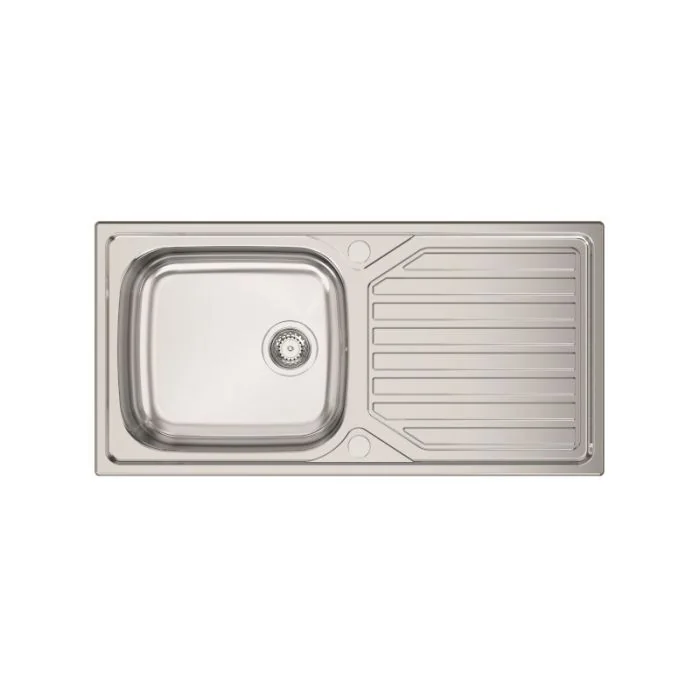 Okio 1 Large Bowl Kitchen Sink Stainless Steel