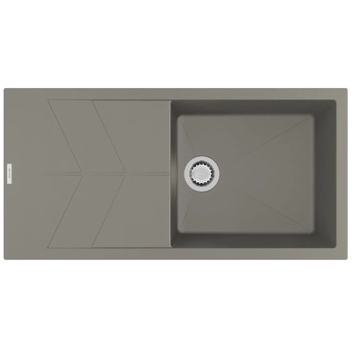 Rio Single Bowl Inset Sink Concrete