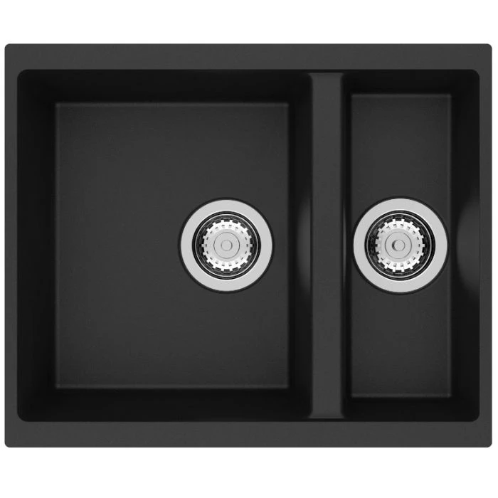 Siena 1.5 Bowl Inset or Undermount Sink Nero