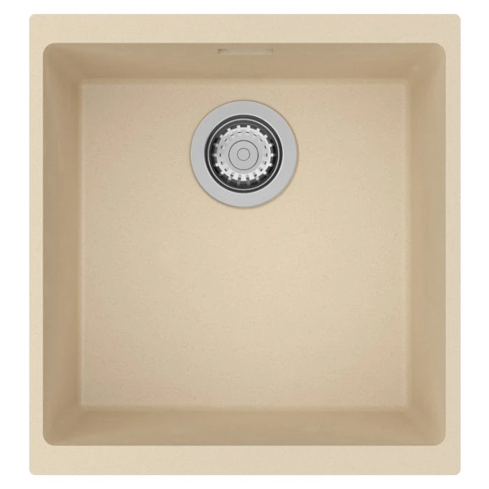 Siena 1 Medium Bowl Inset or Undermount Sink Moonstone