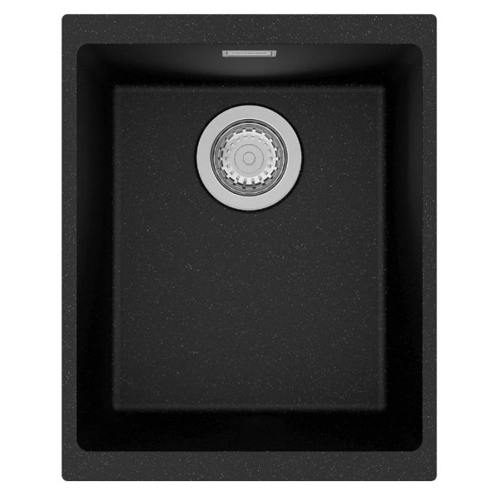 Siena 1 Small Bowl Inset or Undermount Sink Onyx