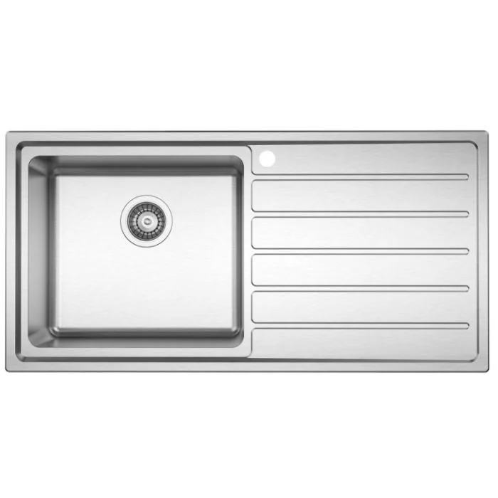 Solar 1 Large Bowl RHD Inset Sink Stainless Steel