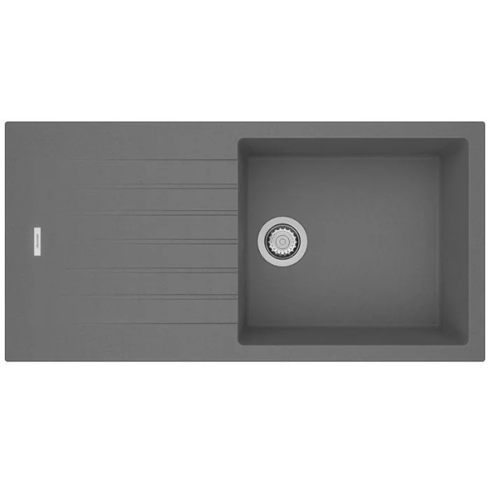 Tivoli 1 Large Bowl Inset Sink Concrete