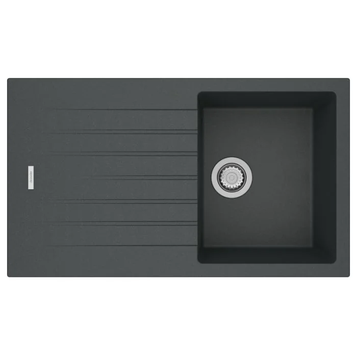 Tivoli 1 Small Bowl Inset Sink Basalt